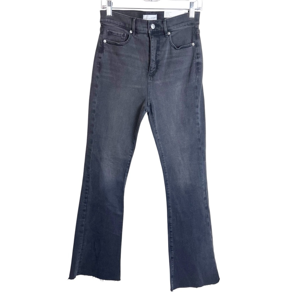 NWT Loft Women's The Skim High Rise Jean Light Black Size 26 - Picture 1 of 9